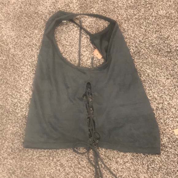 *NWT* Very soft suede dark grey tank - Picture 3 of 5